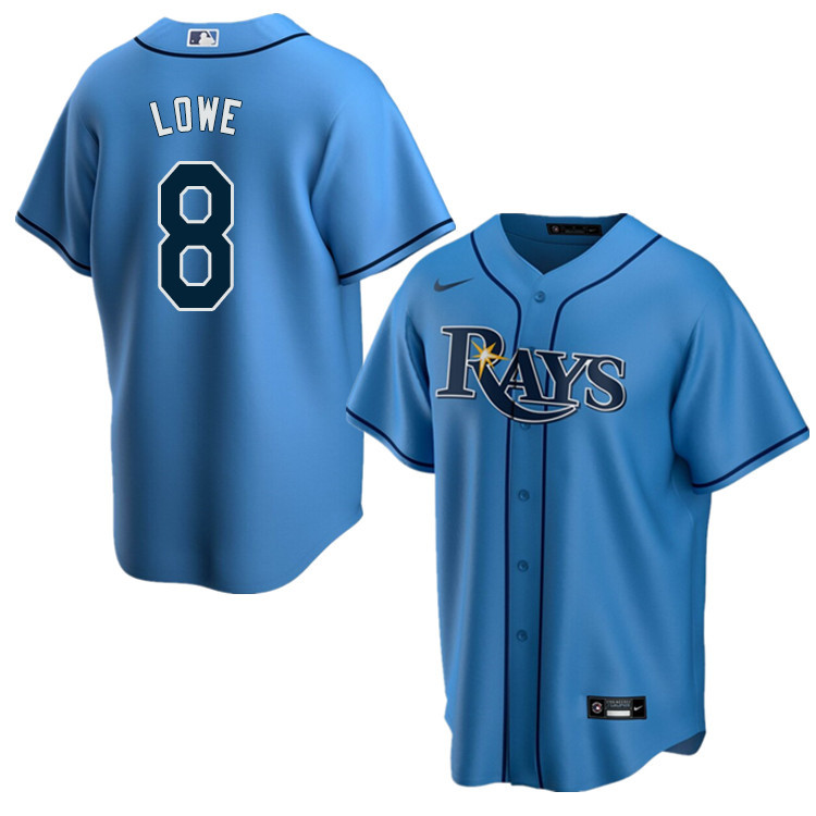 Nike Men #8 Brandon Lowe Tampa Bay Rays Baseball Jerseys Sale-Light Blue